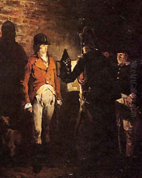 The execution of the Duke of Enghien Oil Painting by Jean-Paul Laurens