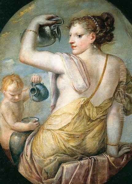 Allegory of Temperance Oil Painting by Pietro Liberi