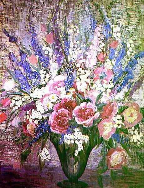 Still Life with Wild Flowers Oil Painting by Dorothea M. Litzinger