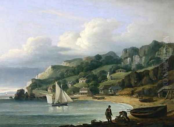 Babbacombe Beach Devon 1823 Oil Painting by Thomas Luny