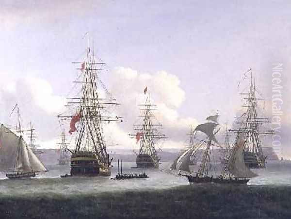 The Exiles Departure 1826 Oil Painting by Thomas Luny