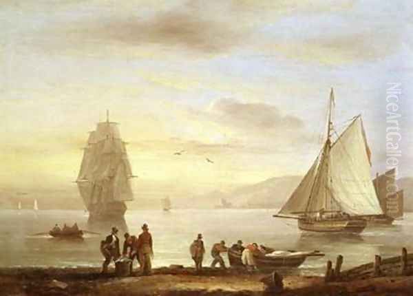 Seascape Oil Painting by Thomas Luny