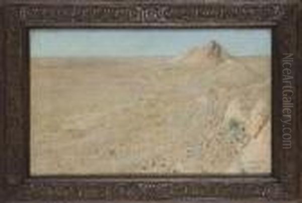 Le Rocher Au Chien, Laghouat Oil Painting by Alphonse Etienne Dinet