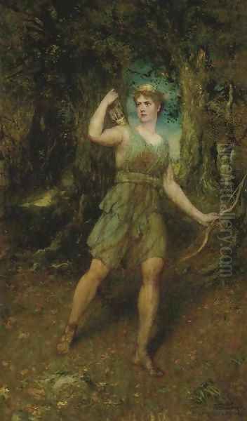 The Amazonian warrior Oil Painting by Ferdinand Leeke