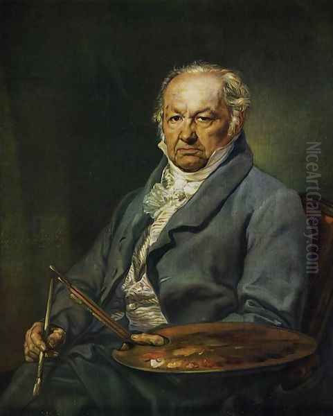 The Painter Francisco de Goya 1826 Oil Painting by Vincente Lapez Y Portana