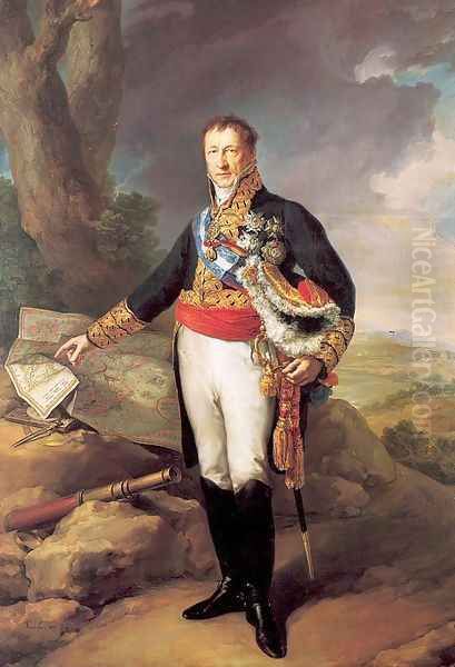 The Duke of Infantado 1827 Oil Painting by Vincente Lapez Y Portana