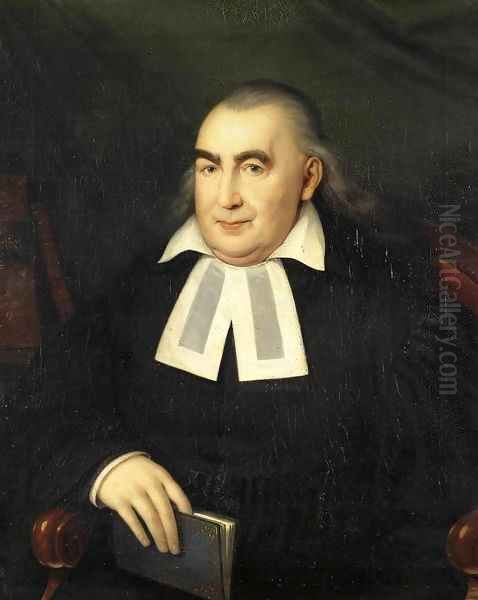 Portrait of a Pastor Oil Painting by Johann Baptist the Elder Lampi