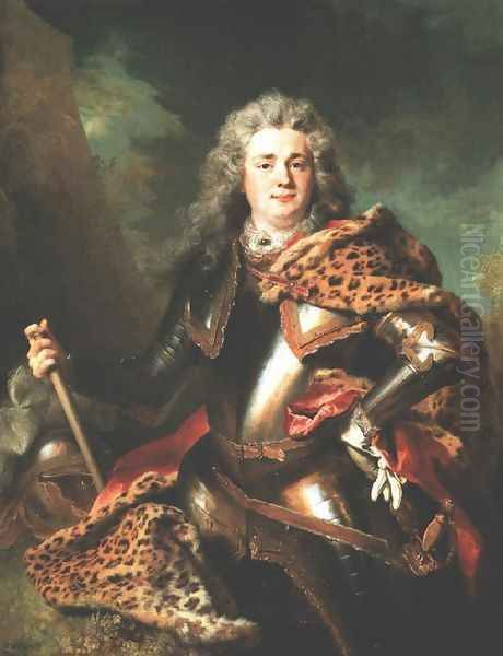 Francois de Gontaut, Duc de Biron 1714 Oil Painting by Nicolas de Largillierre