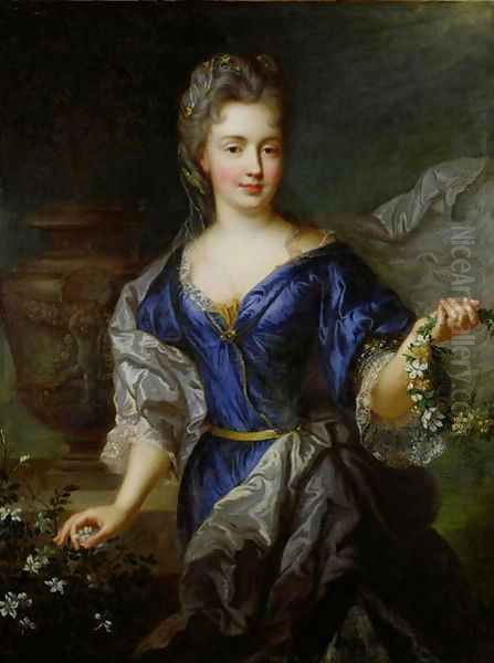 Marie Anne de Bourbon Oil Painting by Nicolas de Largillierre