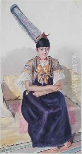 A Jewish Woman in Algeria Oil Painting by Theodore Leblanc