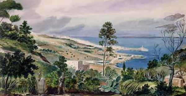 General View of Algiers Oil Painting by Theodore Leblanc