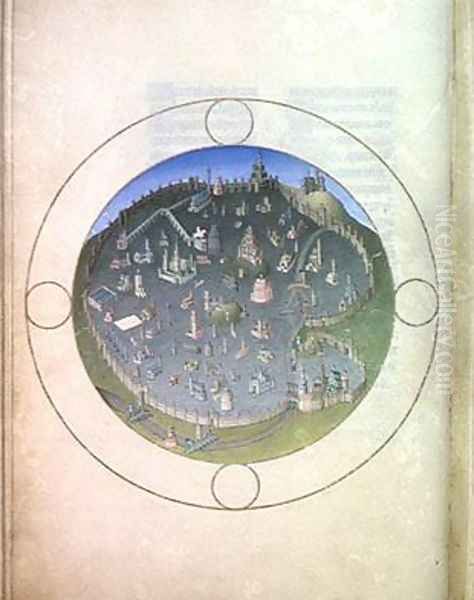 Plan of Rome Oil Painting by Pol de Limbourg