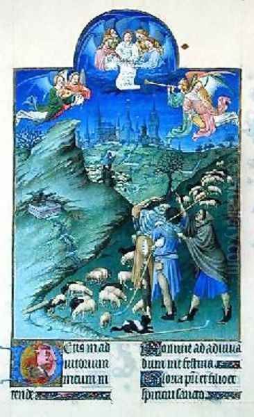 The Annunciation to the Shepherds Oil Painting by Pol de Limbourg