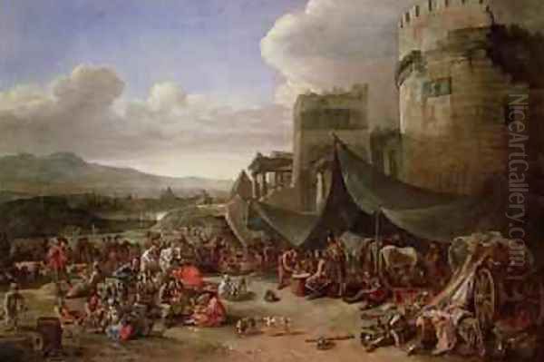 The Sack of Rome in 1527 Oil Painting by Johannes Lingelbach