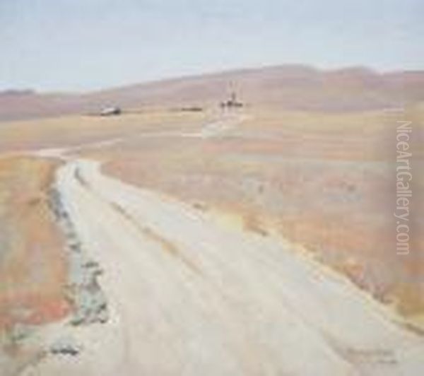 Abandoned Ranch Oil Painting by Maynard Dixon