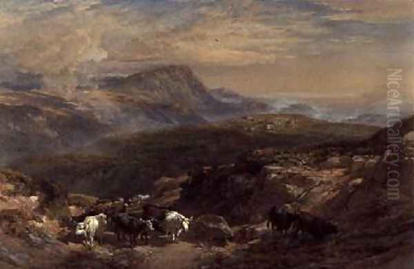 Scene in the Highlands Oil Painting by William Leighton Leitch