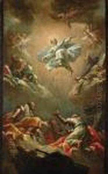 The Transfiguration Oil Painting by Gaspare Diziani