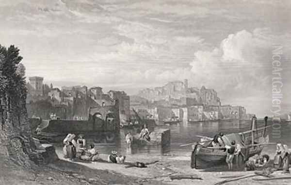 Pozzuoli the Ancient town of Puteoli Oil Painting by William Leighton Leitch