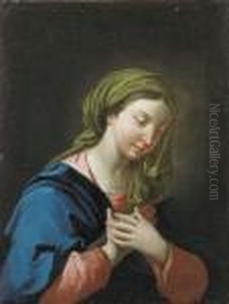 Madonna In Preghiera Oil Painting by Gaspare Diziani