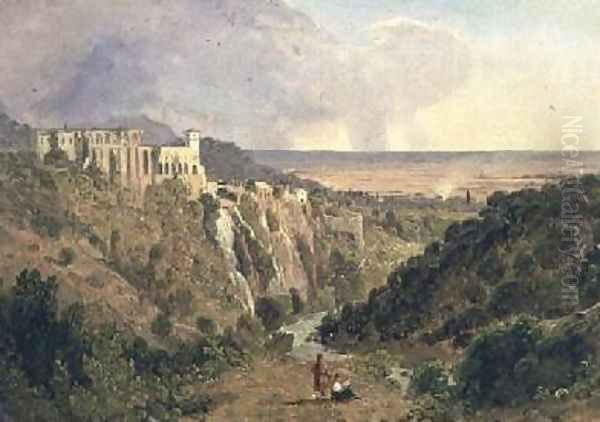 Tivoli with the campagna beyond Oil Painting by William Leighton Leitch