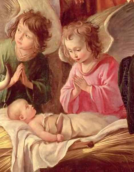 Adoration of the Shepherds Oil Painting by Mathieu Le Nain