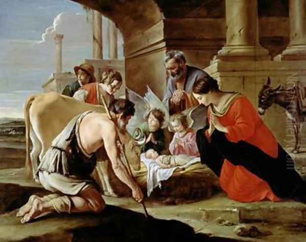 The Adoration of the Shepherds Oil Painting by Mathieu Le Nain