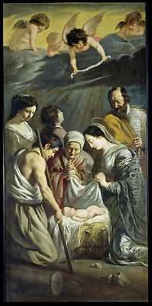 The Adoration of the Shepherds 2 Oil Painting by Mathieu Le Nain