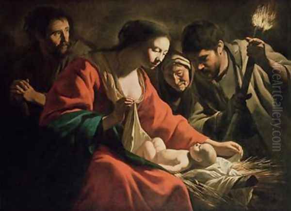 The Nativity Oil Painting by Mathieu Le Nain