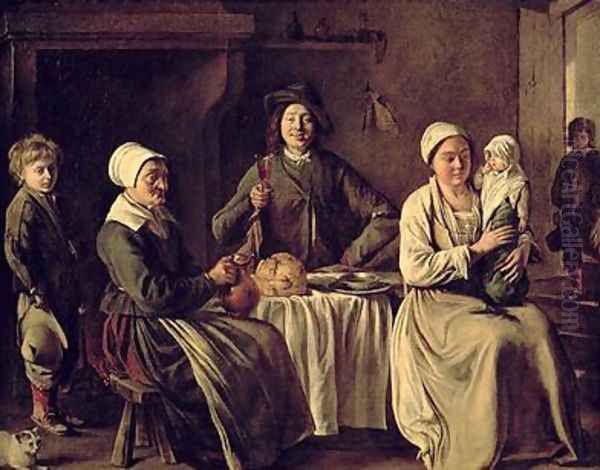 The Peasant Family Oil Painting by Mathieu Le Nain