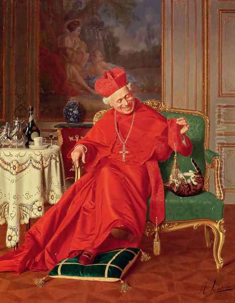 His Eminence's Friend Oil Painting by Andrea Landini