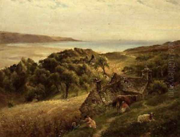 Gorllwyn Barmouth Oil Painting by Charles James Lewis