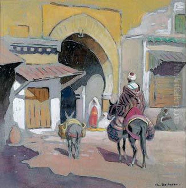 Ruelle A Marrakech Oil Painting by Edouard Doigneau