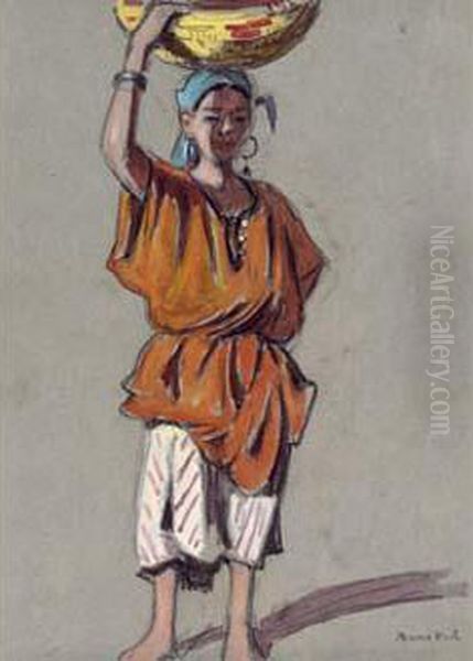 Femme De Marrakech Oil Painting by Edouard Doigneau