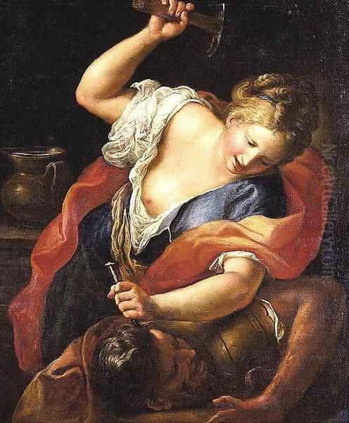 Jael and Sisera Oil Painting by Gregorio Lazzarini