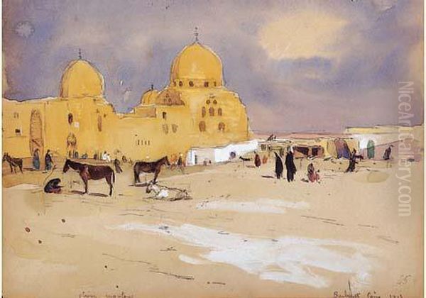 Barbouk, Le Caire Oil Painting by Edouard Doigneau