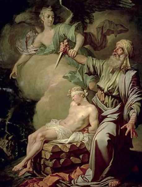 The Sacrifice of Isaac 1765 Oil Painting by Anton Losenko