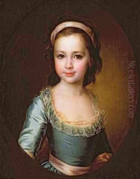 Portrait of Countess Anna Artemyevna Vorontsova 1777-1836 Oil Painting by Dmitry Levitsky