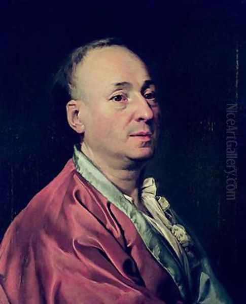 Denis Diderot 1715-84 Oil Painting by Dmitry Levitsky