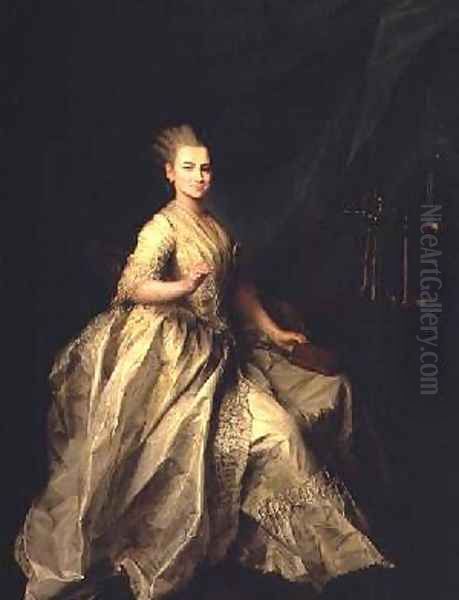 Portrait of Ekaterina Molchanova 1758-1809 Oil Painting by Dmitry Levitsky