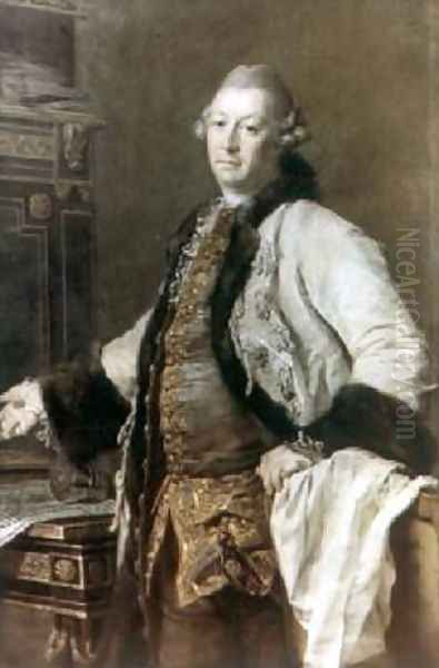 Portrait of Aleksandr Filippovich Kokorinov 1726-72 Oil Painting by Dmitry Levitsky