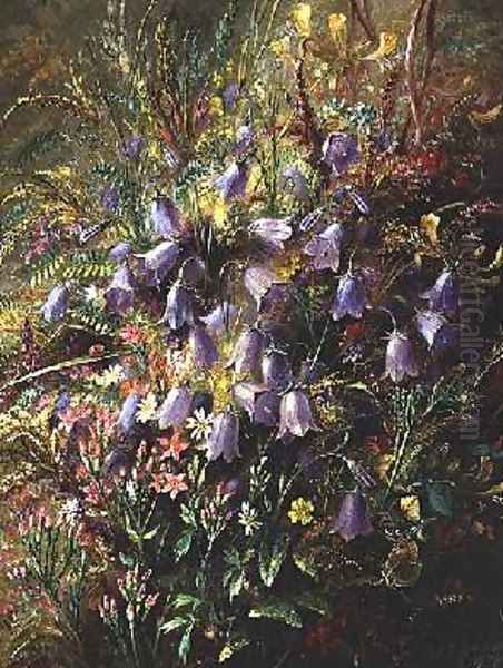 Harebells and other Woodland Flowers and Grasses Oil Painting by Albert Durer Lucas