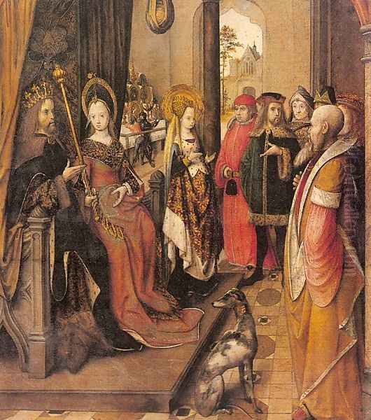 St. Ursula Announces her Pilgrimage to the Court of her Father Oil Painting by Master of the Legend of St. Ursula