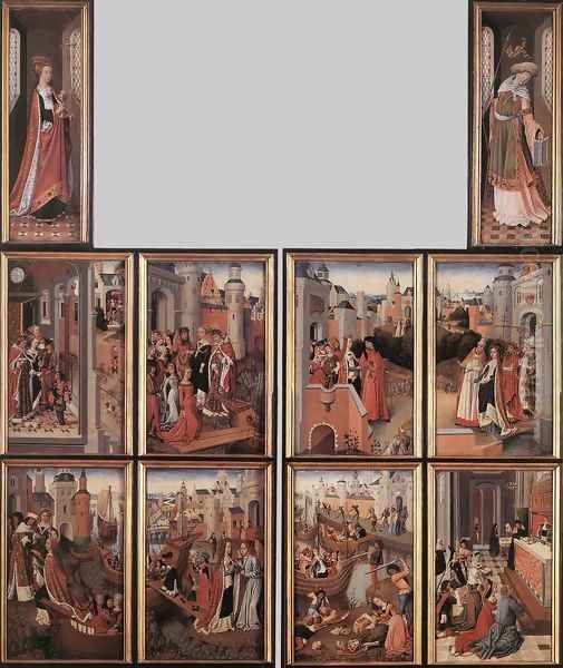 Legend of St Ursula, the Church and the Synagogue Oil Painting by Master of the Legend of St. Ursula