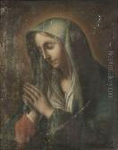  Vierge Priant  Oil Painting by Carlo Dolci