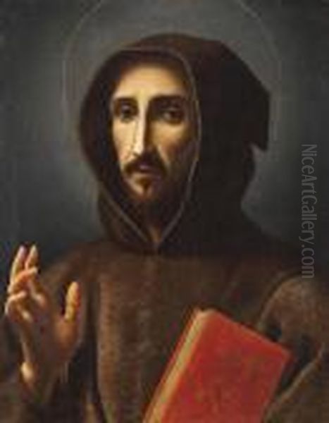 St. Francis Of Assisi Oil Painting by Carlo Dolci