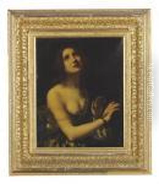 A Female Saint Oil Painting by Carlo Dolci