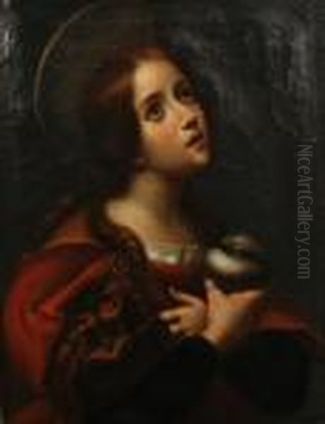 The Penitent Magdalene Oil Painting by Carlo Dolci