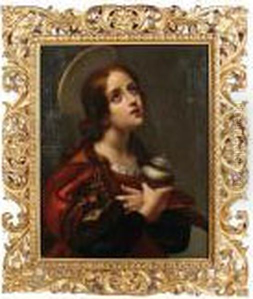 The Penitent Magdalene Oil Painting by Carlo Dolci