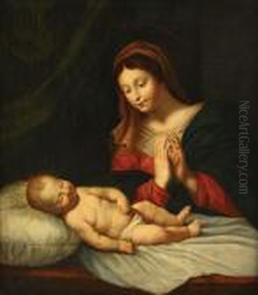 Madonna With Child Oil Painting by Carlo Dolci