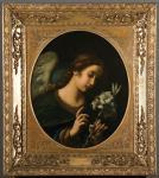 The Archangel Gabriel Oil Painting by Carlo Dolci